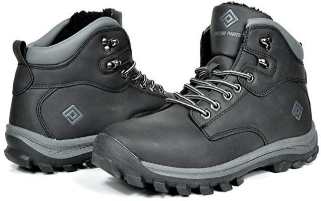 DREAM PAIRS Men's Winter Insulated Laced Up Water Resistant Snow Boots Shoes