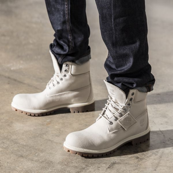 Vegan Timberland Boots for Men in White