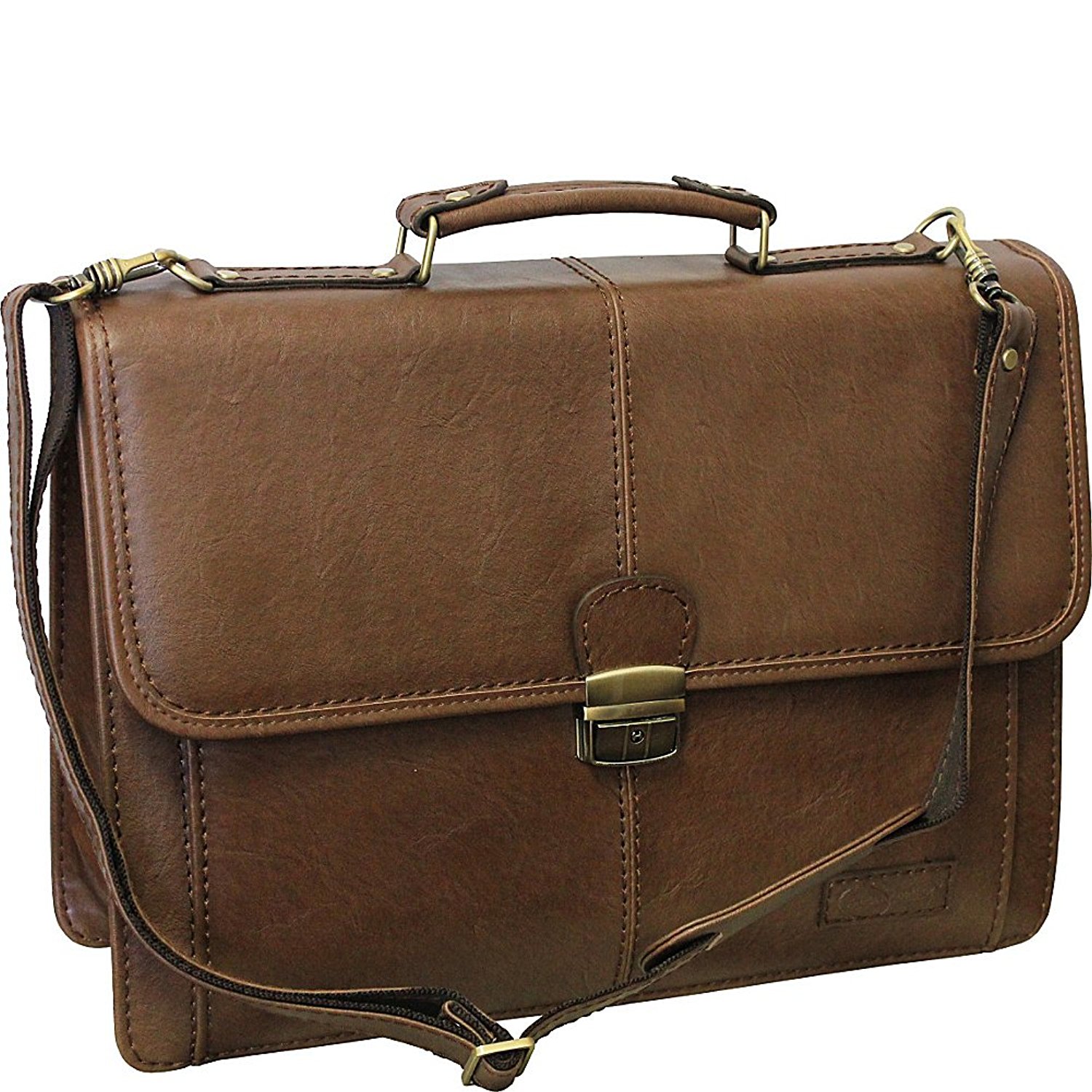 AmeriLeather Jefferson Executive Vegan Faux Leather Briefcase