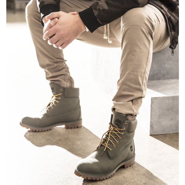 Vegan Timberlands for Men in Olive