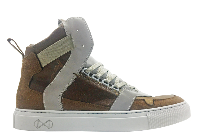 nat-2 Coffee Line Unisex High-Top Sneakers