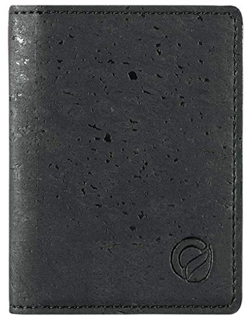 Corkor's Bifold Black Vegan Wallet for Men