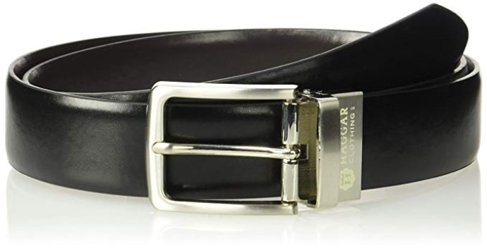 Haggar's Dress Casual Vegan Leather Belt for Men