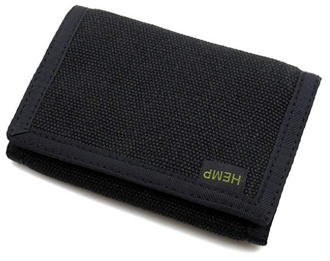 Hempmania's Hemp Trifold Vegan Wallet for Men