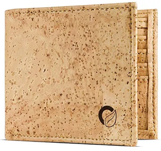 Corkor's Light Brown Cork Vegan Wallet for Men