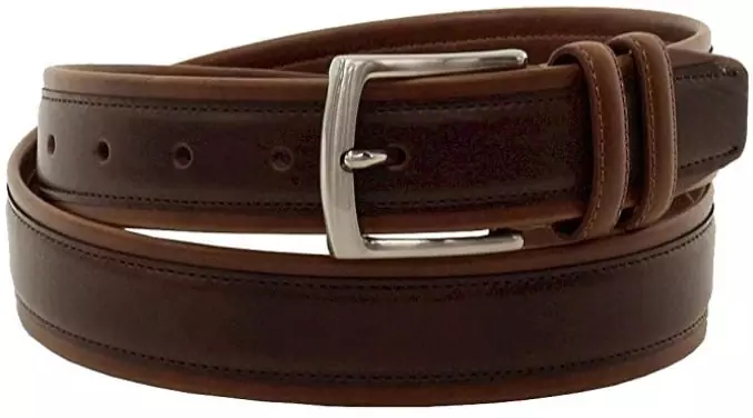 Nautica Men's Brown Vegan Leather Belt