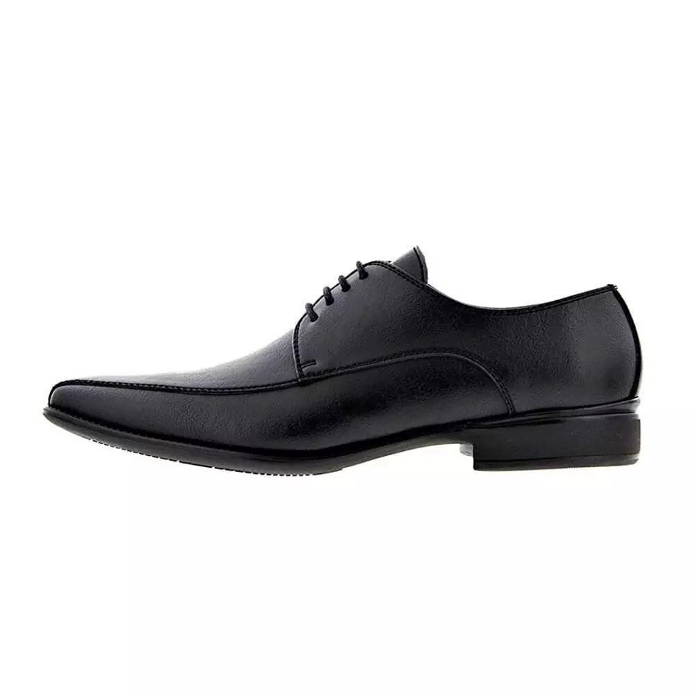 NOAH Enrico Vegan Black Mens Dress Shoes