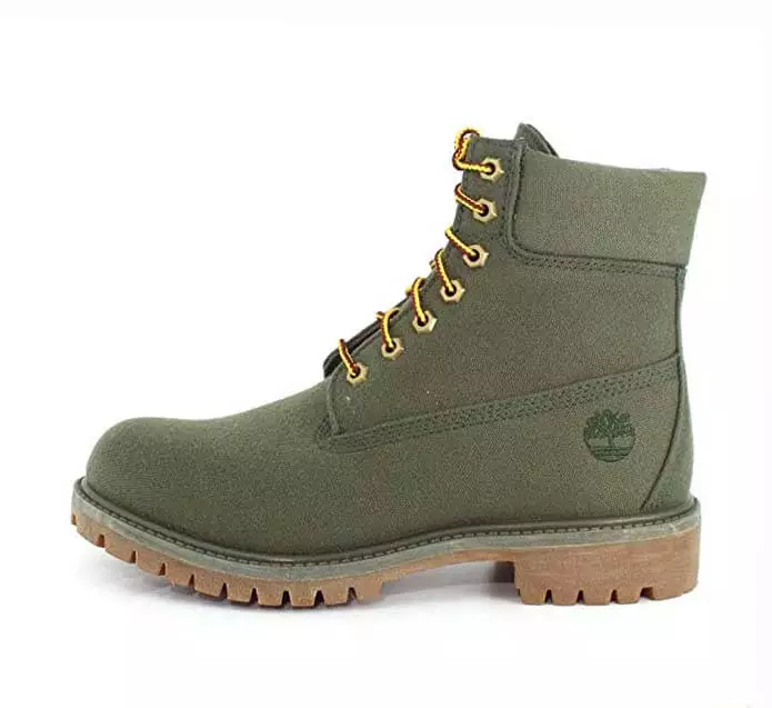 Green Official Vegan Timberland Army Boots